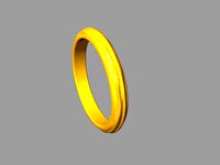 fancy engagement band | 3D