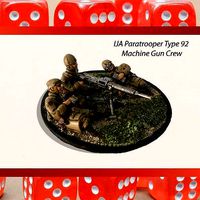 28mm IJA Type 92 Machine Gun with  IJA Paratrooper Crew | 3D