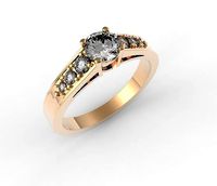 engagement ring half carat | 3D