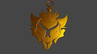 League of legends Gold Keyholder | 3D