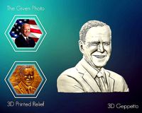 3D Relief sculpture of Joe Biden 3D print model | 3D