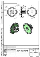 Gearwheel 46 and 15 | 3D