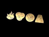Avatar The Last Airbender Charms | 3D