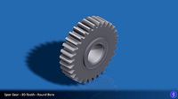 30-Tooth Spur Gear 03 | 3D