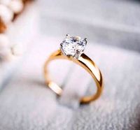 Solitaire 1 carat  diamond ring | 3D
