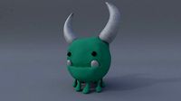 Textured sci-fi puppet - Fantasy Monster