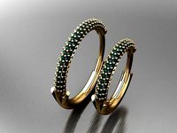 Y66- Diamond Cartilage earrings | 3D