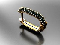 Y64- Diamond Cartilage earrings | 3D