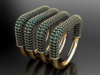 Y63- Diamond Cartilage earrings | 3D