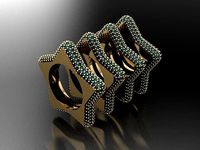 Y62- Diamond Cartilage earrings | 3D