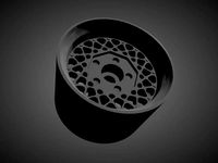 BBS E32 rims with brakes and tires for Hot Wheels | 3D