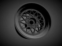BBS E61 rims with brakes and tires for Hot Wheels | 3D