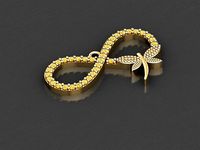 H130- Diamond NECKLACE | 3D