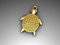 H95- Diamond Necklace | 3D