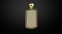 Pendant army with gem model for printable | 3D