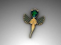 H17- Diamond Necklace | 3D