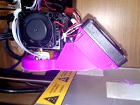 Wanhao Duplicator i3 extruder fan housing and ducting 60mm fan adaption. by GRay_111111