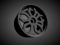 Forgiato Tello rims with Brakes and tires for Hot Wheels | 3D