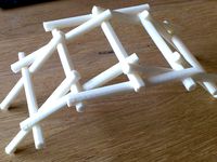 Leonardo da Vinci's self-supporting bridge (parametric) by pjotrx