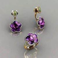 Stylish Ring and Earrings | 3D