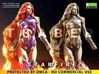 Starfire Statue - Teen Titans Collectibles | 3D
