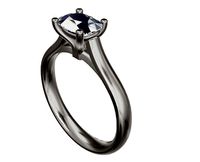 p19 elelgant solitare ring | 3D