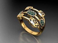 P99- Diamond ring | 3D