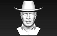 Chuck Norris bust 3D printing ready stl obj formats | 3D