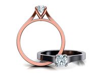4 rings set Solitaire Classic models  | 3D