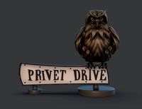 Privet drive sign | 3D