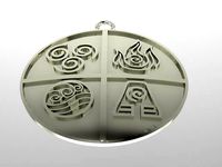 Avatar the Last Airbender All Four Elements Medallion | 3D