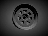 Mugen M7 rims with brakes and tires for Hot Wheels | 3D