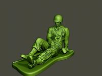 American soldier ww2 wounded A8 | 3D