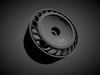 Messer ME03 type1 rims with brakes and tires for Hot Wheels | 3D