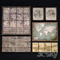 Collection of pictures with maps