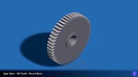 48-Tooth Spur Gear 03 | 3D