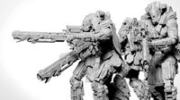 Scifi Marksman Sniper Rifle Team miniatures | 3D