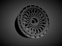 Rotiform LHR rims with Brakes and tires for Hot Wheels | 3D