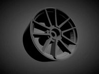 Rotiform SPF rims with Brakes and tires for Hot Wheels | 3D