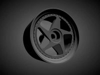 Fifteen52 Tarmac 348 rims with Brakes and tires for Hot Wheels | 3D