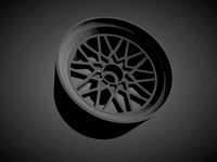 Forgiato Nido rims with Brakes and tires for Hot Wheels | 3D