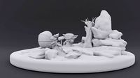 Yoda with environment | 3D