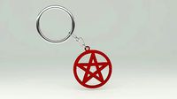 3D Print Ready Pentacle Key chain | 3D