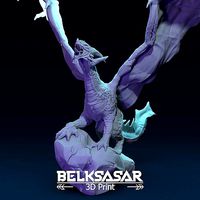 Dragon in dynamic pose to print 3D | 3D