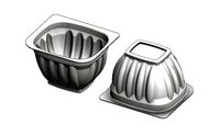 Yogurt and custard cup | 3D
