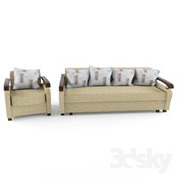 Sofa and armchair