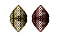 Moucharabieh moroccan beldi gold ring | 3D