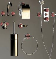 mandarine cristall bathroom accessories