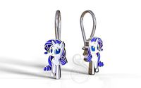 Rarity pony earrings | 3D