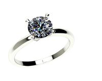 engagement ring sharp end | 3D